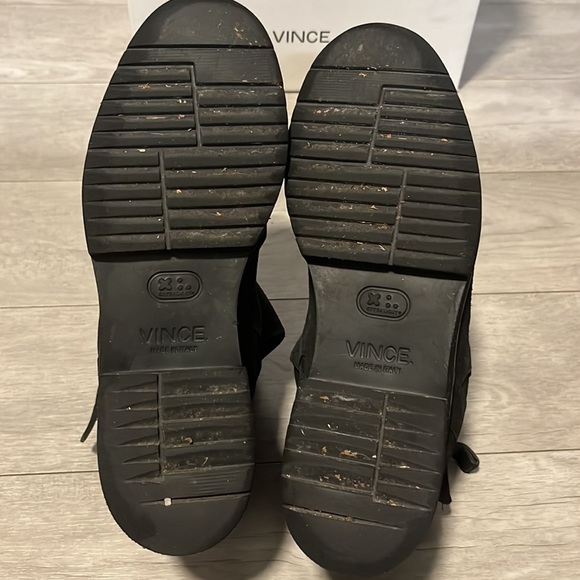 VINCE. Claudia Suede and Shearling Boot - Picture 12 of 14